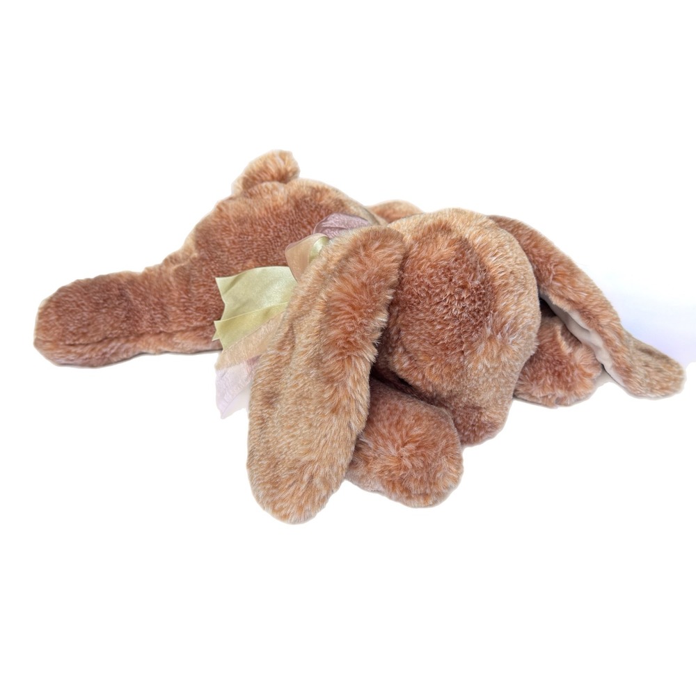 RARE 2001 Animal Alley Bunny Rabbit 15" Brown Floppy Weighted Plush Toys R Us